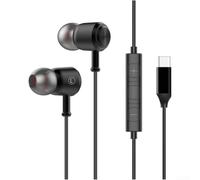 HiFi Wired Earbuds with Microphone 3.5mm Type C in Ear Headphones for Gaming Mobile Phone PC Laptop(A)
