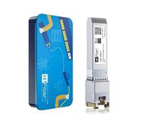 HiFiber 1-Pack 10G SFP+ to RJ45 Copper Transceiver, Marvell 113C Chip,30m | Multi-Rate, Auto-Negotiation,compatible with Cisco,Ubiquiti UniFi,Netgear,TP-Link,D-Link,and other MSA switches