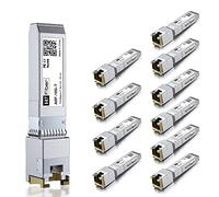 HiFiber 10-Pack 10G SFP+ to RJ45 Copper Transceiver, Marvell 113C Chip,30m | Multi-Rate, Auto-Negotiation,compatible with Cisco,Ubiquiti UniFi,Netgear,TP-Link,D-Link,and other MSA switches
