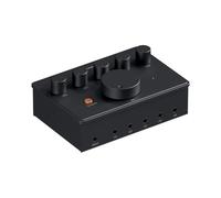 HiFiGo PH05 5-Channel Headphone Splitter Amplifier with 12V Power Adapter, Mini Headphones Amp for Music Studio, Audio Sharing, Podcast Monitor, Supports 16-300 Ω High Impedance IEM
