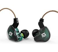 HIFIHEAR KBEAR KS2 in Ear Monitors, 1BA 1DD Stereo Earphones, HiFi Earbud Headset Noise Cancelling Hybrid Earphone with Removable Cable for Running Walking (Green)