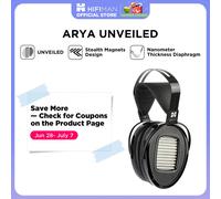 HIFIMAN Arya Unveiled Full-Size Over Ear Planar Magnetic Headphone with Stealth Magnets black