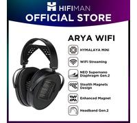 HIFIMAN Arya WiFi Full-Size Over-Ear Open-Back Planar Magnetic Headphone with WiFi Streaming for Audiophiles black