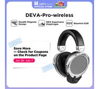 HIFIMAN Deva-Pro Over-Ear Full-Size Open-Back Planar Magnetic Headphone with Stealth Magnet and BlueMini R2R Bluetooth Receiver Silver