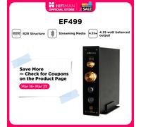 HIFIMAN EF499 Desktop Balanced Headphone DAC& Amplifier with R2R Architecture, XLR/RCA/6.35mm Output for Home Audio DAC, with Support for Streaming Media