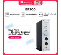 HIFIMAN EF500 Desktop Balanced Headphone DAC& Amplifier with HYMALAYA R2R LE, 6.35mm/XLR/RCA Output for Home Audio, with Support for Streaming Media