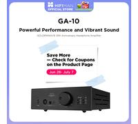 HIFIMAN × GOLDENWAVE GA-10 High-End Desktop Tube Headphone Amplifier with Balanced Output for Home Audio, Black