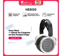 HIFIMAN HE600 Open-Back Over-Ear Full-Size Headphones with Enhanced Magnet Silver