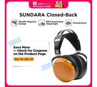 HIFIMAN SUNDARA Closed-Back Version Planar Magnetic Headphones with Stealth Magnet-wired black
