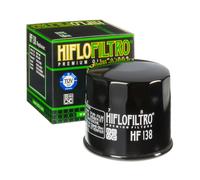 Hiflofiltro Oil Filter Glossy Black - HF138, black