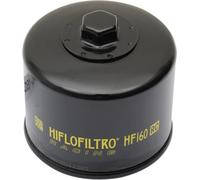 HIFLOFILTRO OIL FILTER SPIN-ON RACING WITH NUT PAPER GLOSSY BLACK HF160RC