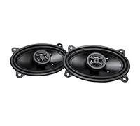 Hifonics Zeus ZS46CX 4x6 Inch 2 Way 200W Car Audio Coaxial Speaker System with Mylar Dome Tweeter and Alpha Cellulose Poly Woofers, Pair