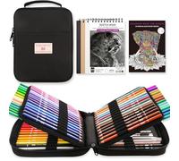HIFORNY 80 Coloured Pencils Set for Adults Colouring - 72 Colours Colouring Pencils with Extras,Artists Soft Core,Drawing Pencils Art Craft Supplies for Adults Beginners