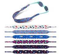 Hifot 6 Pack Kids Sunglasses Holder Strap, Floating Eyewear Retainer, Quick Dry Neoprene, Blue, 39CM