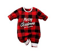 Hifot My First Christmas Baby Girl Boy Romper Christmas Outfits Newborn Long Sleeve Jumpsuit + Hat Infant Clothes Set