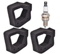HIFROM Air Filter with Spark Plug Replacement for Honda GX25 GX25N GX25NT FG110 FG110K1 Engine Tiller Part 17211-Z0H-800