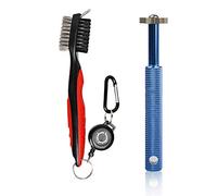 HIFROM Golf Accessories Set - Golf Club Groove Sharpener with Retractable Cord Golf Club Brush/Groove Cleaner for Golf Clubs