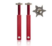 HIFROM Groove Sharpener with 6 Heads - Golf Club Groove Sharpener Re-Grooving Tool and Cleaner Replacement for All Irons Pitching Sand Lob Gap and Approach Wedges and Utility Clubs (2 Red)