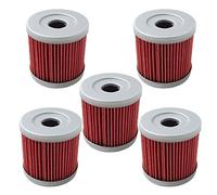 HIFROM Pack of 5 Oil Filter fit for Suzuki DRZ400E DRZ400S DRZ400SM 2000-2013 Replace HF139 & KN139