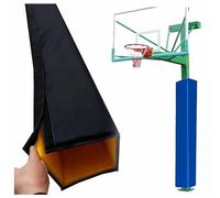 HIFRQVVC Basketball Protection Wrap Mat Column Cover, Square Pole Crash Pad For Basketball Goal Multicolor 2x2 to 13x13 Inches Waterproof(Black,13"x13"(33x33cm))