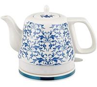 HIFRQVVC Ceramic Electric Kettle Vintage Waterpot, Cordless Water Teapot, Teapot-Retro 1.2L Jug, 1000W Fast(Me)