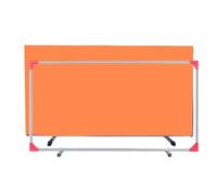 HIFRQVVC Foldable Table Tennis Court Fence Surround Baffles Foldable Portable Ping Pong Court Fence Baffle Stainless Steel Multicolor Multiple Sizes(Orange,6PCS)