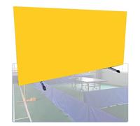 HIFRQVVC Foldable Table Tennis Court Fence Surround Baffles Table Tennis Court Barrier Stainless Steel Non-Woven Foldable Multicolor Multiple Sizes(Yellow,2PCS)
