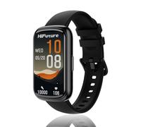 HiFuture EV02 HSSW6 Bluetooth Smart Watch with 1.47 Inch IPS Display, 7 Days Daily Use, 100+ Sports Mode, Heart Rate Monitoring, IP68 Waterproof, Black
