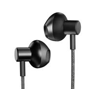 Hifuture MI5 Semi-In-Ear USB-C Wired Headphones Hi-Res Headphones with Microphone - Black