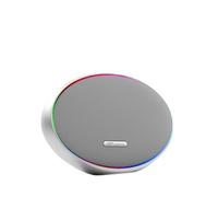 HiFuture Orbit Wireless Speaker | 5.4 TWS Bluetooth Speaker - 8000mAh Battery with RGB LED Light | 80W Power Portable Speaker - 8 Hours Playtime with Type C/USB (Silver)