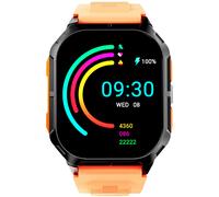 HiFuture Ultra3 Orange HF-061 - Man - 46 mm - Smartwatch - Quartz with charger - Gorilla Glass Black 22 mm