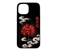 Higanbana or Red Spider Lily in 90s Harajuku Aesthetic Style Case for iPhone 15