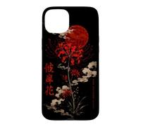 Higanbana or Red Spider Lily in 90s Harajuku Aesthetic Style Case for iPhone 15 Plus