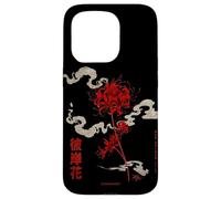 Higanbana or Red Spider Lily in 90s Harajuku Aesthetic Style Case for iPhone 15 Pro