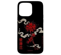Higanbana or Red Spider Lily in 90s Harajuku Aesthetic Style Case for iPhone 15 Pro Max