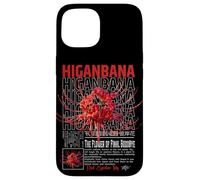 Higanbana or Red Spider Lily in Grunge Anime Aesthetic Case for iPhone 15