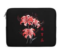 Higanbana Red Spider Lily Laptop Case Sleeve Bag 15inch Durable Shockproof Protective Computer Carrying Cover Briefcase