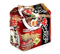 Higashi Foods Spicy Tonkotsufu Kagoshima Ramen (Pack of 5) | Bold Pork Bone Flavor with a Southern Japanese Kick - Restaurant-Style Instant Noodles