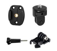 Higatful 1/4 Tripod Monopod Adapter Mount Compatible with GoPro Hero 12 11 10 9 8 7 6 5 Camera, Insta360 X3, DJI Osmo Action 2 3 4 CNC Quick Release Base Buckle Accessory