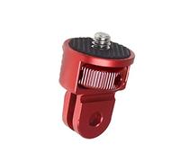 Higatful Camera Tripod Mount for Gopro Adapter, 360° Adjustment 1/4-20 Screw Conversion Adapter for GoPro Hero10, Insta360 ONE X2, Go 2, Xiaomi Yi and Other Action Cameras (red)