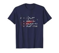 Higgs Boson Lagrangian Theoretical Physics Standard Model T-Shirt, Men, Navy Blue, 6X-Large