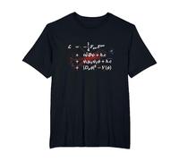 Higgs Boson Lagrangian Theoretical Physics Standard Model T-Shirt, Men's Big and Tall, Black, 4X Tall