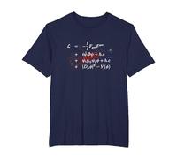Higgs Boson Lagrangian Theoretical Physics Standard Model T-Shirt, Men's Big and Tall, Navy Blue, 4X Tall