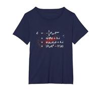Higgs Boson Lagrangian Theoretical Physics Standard Model T-Shirt, Women's Plus, Navy Blue, 1X