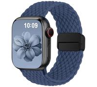 Higgs Braided Strap Compatible with Apple Watch Straps 44mm 46mm 38mm 42mm 40mm 41mm 45mm 49mm for Men Women, Nylon Elastic Magnetic Snap Strap for iWatch Series 11 10 9 8 7 6 5 4 3 2 1 SE Ultra