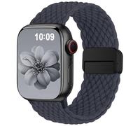 Higgs Braided Strap Compatible with Apple Watch Straps 44mm 46mm 38mm 42mm 40mm 41mm 45mm 49mm for Men Women, Nylon Elastic Magnetic Snap Strap for iWatch Series 11 10 9 8 7 6 5 4 3 2 1 SE Ultra