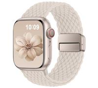 Higgs Braided Strap Compatible with Apple Watch Straps 44mm 46mm 38mm 42mm 40mm 41mm 45mm 49mm for Men Women, Nylon Elastic Magnetic Snap Strap for iWatch Series 11 10 9 SE 8 7 6 5 4 Ultra 3 2 1