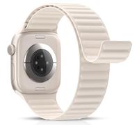 Higgs Magnetic Silicone Sport Strap Compatible with Apple Watch Straps 44mm 40mm 38mm 41mm 42mm 45mm 46mm 49mm for Men Women, Soft iWatch Wrist Band for Series 11 10 9 SE 8 7 6 5 4 Ultra 3 2 1