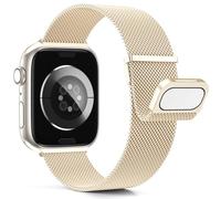 Higgs Metal Strap Compatible with Apple Watch Straps 42mm 44mm 46mm 40mm 38mm 41mm 45mm 49mm Women Men, Dual Magnetic Adjustable Replacement Band for iWatch Series 12 11 10 SE 9 8 7 6 5 Ultra 4 3 2 1