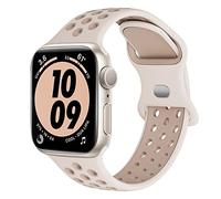 Higgs Sport Strap Compatible with Apple Watch Strap 44mm 45mm 46mm 42mm 49mm 40mm 38mm 41mm, Breathable Silicone Double Hole Band for iWatch Strap Series 10 9 8 7 6 5 4 3 2 1/SE/Ultra